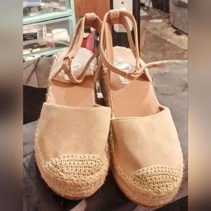 Shein Espadrille Ankle Strap Court Wedges